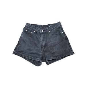 Jordache vintage denim black high rise shorts womens 5/6 classic y2k 90s retro
